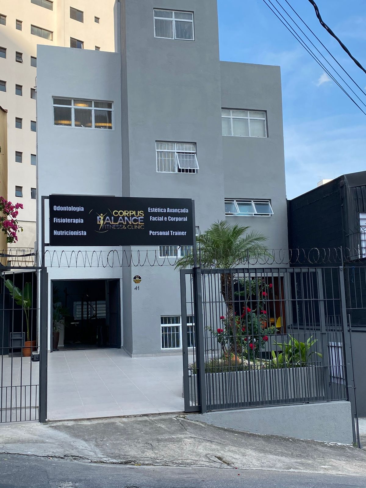 Fachada da Corpus Balance na R. Lamelas, nº 41 - Jabaquara